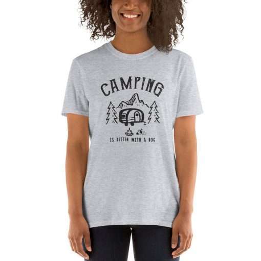 Camping is better with a dog 2a mockup Front Womens 2 Sport Grey