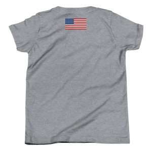 Vortex Basaball Shirt 1a american flag 2144392 mockup Back Flat Athletic Heather