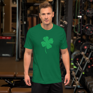 distressed clover mockup Front Mens Lifestyle Kelly