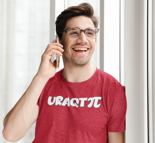 heathered t shirt mockup featuring a happy man making a phone call 44338 r el2