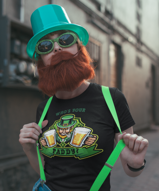 mockup of a woman wearing a cute tee on st patrick s day 19566 1
