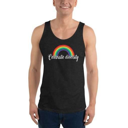 unisex premium tank top charcoal black triblend front 60aa81d4aabe5
